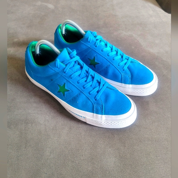 Converse Other - Converse One Star Suede OX Hawaiian Ocean Blue Green Shoes 159813C Mens Size 8